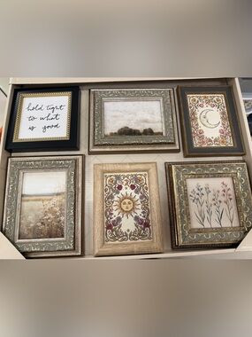 Petal lane the sun moon vintage style tarot cards flowers astrology wall art set